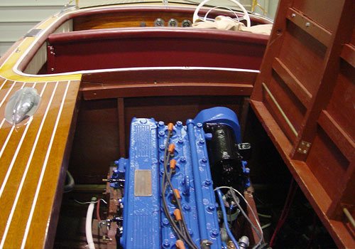 Rebuilt boat engine
